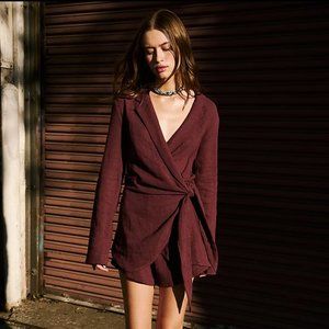 FREE PEOPLE Lead On Blazer Romper